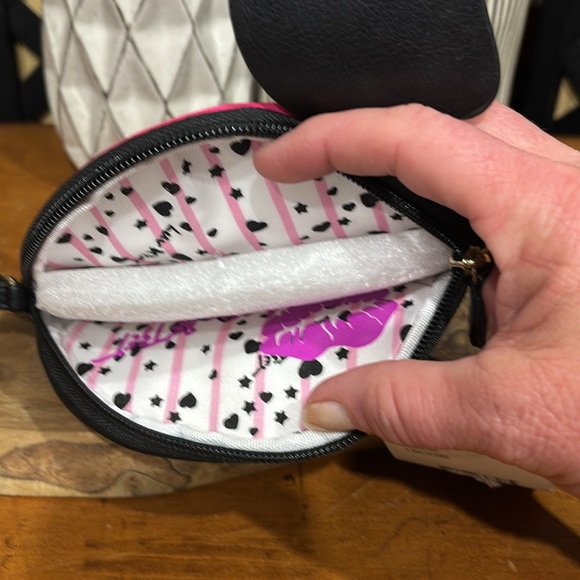 Betsey Johnson Pink and Black Flamingo Wristlet - Picture 9 of 11